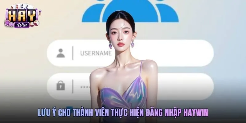 Lưu ý cho thành viên thực hiện đăng nhập Haywin